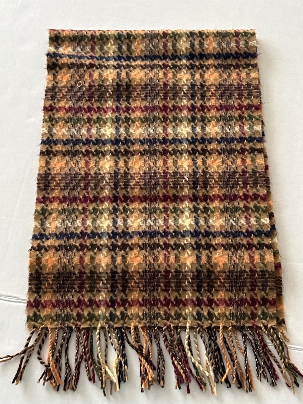 Cashmere Plaid Scarf made in Scotland